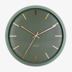 Reloj Pared Globo Verde Musgo